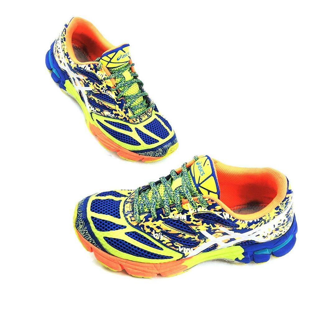 Asics Gel Noosa Tri 10 Blue Neon Green Womens 7